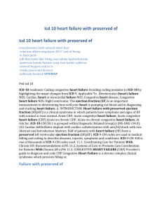 Icd 10 heart failure with preserved ef