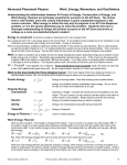 AP Physics B Review Sheet