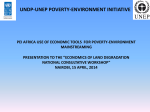 The Poverty and Environment Initiative