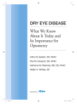 DRY EYE DISEASE What We Know About It Today and Its