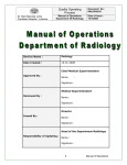 Radiology Procedure Manual