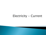 Electricity - Current