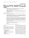 evaluation of response of parenteral dexamethasone in pemphigus