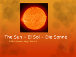 The Sun * El Sol * Die Sonne