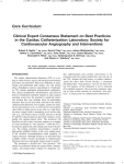 Clinical Expert Consensus Statement on Best Practices