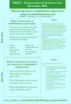 Dec 2002 - Measuring cancer rehabilitation