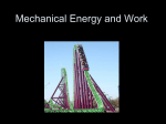 Mechanical Energy and Work