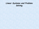 Solving Systems of Equations with Word Problems