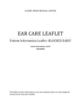 ear care leaflet - Elbury Moor Medical Centre