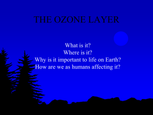 THE OZONE LAYER