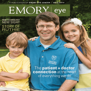 The patient + doctor - Emory Eye Center