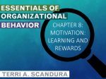 Chapter 8: Motivation: Learning and Rewards