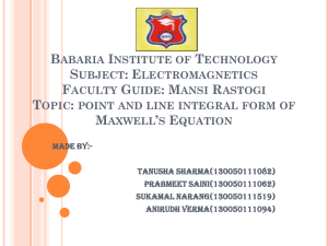 faraday`s law in integral and point form