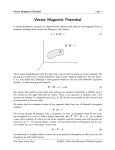 Vector Magnetic Potential