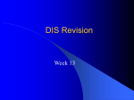 DIS Revision - School of Information Technologies