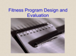 Fitness Program Design and Evaluation