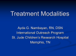 Treatment Modalities Pediatric Cancers