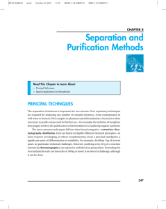 Separation and Purification Methods