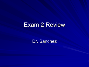 Exam 2 Review