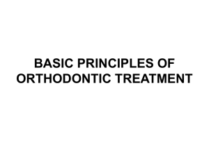 basic principles of orthodontic treatment