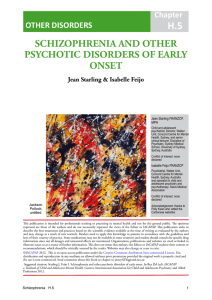 Schizophrenia and other psychotic disorders of early onset
