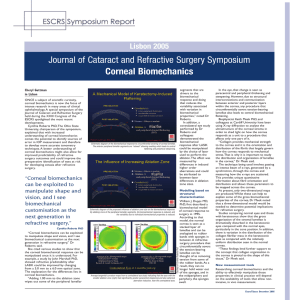 Journal of Cataract and Refractive Surgery Symposium Corneal