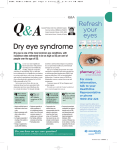 Dry eye syndrome - Vision Eye Institute