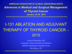 i-131 ablation and adjuvant therapy of thyroid cancer
