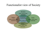 Functionalist view of Society
