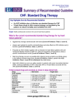 CHF: Standard Drug Therapy