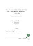 Case studies of the effect of latent heat release on extratropical