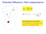 Potential Difference: Path Independence