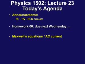Lecture 23 - UConn Physics