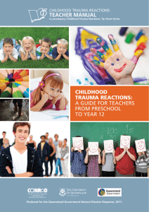 Childhood Trauma Reactions: Teacher Manual