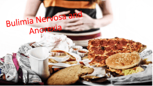 Bulimia Nervosa and Anorexia