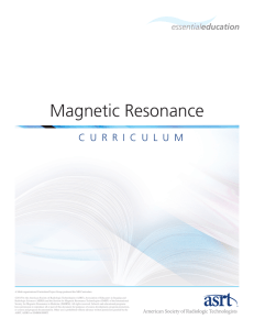 Magnetic Resonance Curriculum