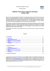 A. UK Guidelines - NHS Greater Glasgow and Clyde