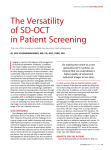 the Versatility of Sd-oct in Patient Screening