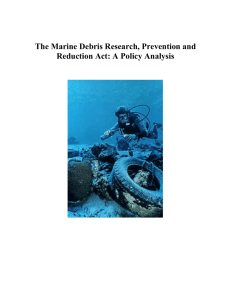 The Marine Debris Research, Prevention and Reduction Act: A