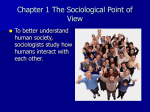 Chapter 1 The Sociological Point of View