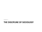 1 – Introduction to Sociology