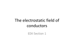 The electrostatic field of conductors