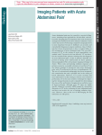 Imaging Patients with Acute Abdominal Pain