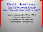 Diastolic Heart Failure: