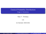 Classical Probability Distributions
