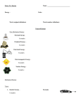 Energy Notes - Student