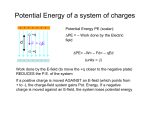 Potential Energy of a system of charges