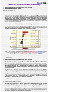 The Doubleedged Ozone and Climate Change