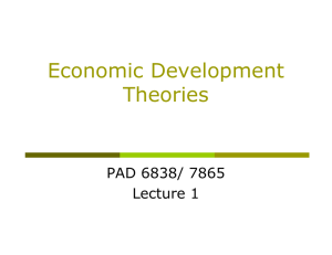 Economic Development Theories - Florida International University