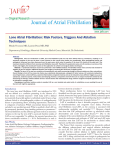 Lone Atrial Fibrillation: Risk Factors, Triggers And Ablation